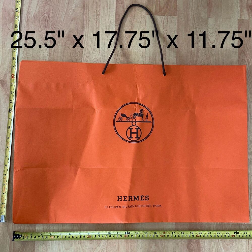 Hermes Paper Shopping Bag - extra large (25.5" x 17.75" x 11.75") | FLAWED
